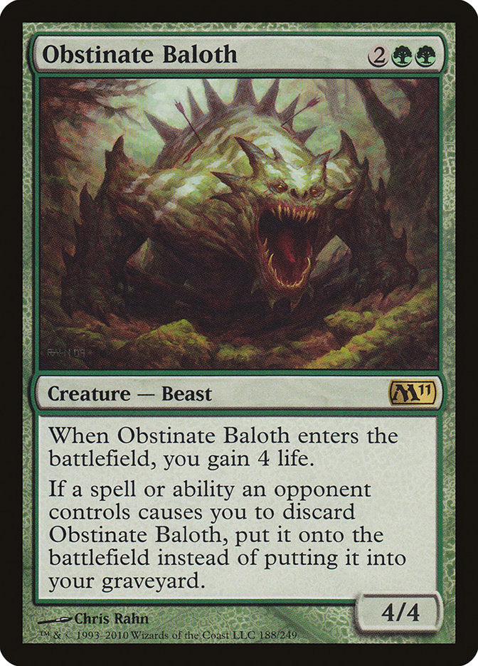 Obstinate Baloth [Magic 2011] | Game Haven TX