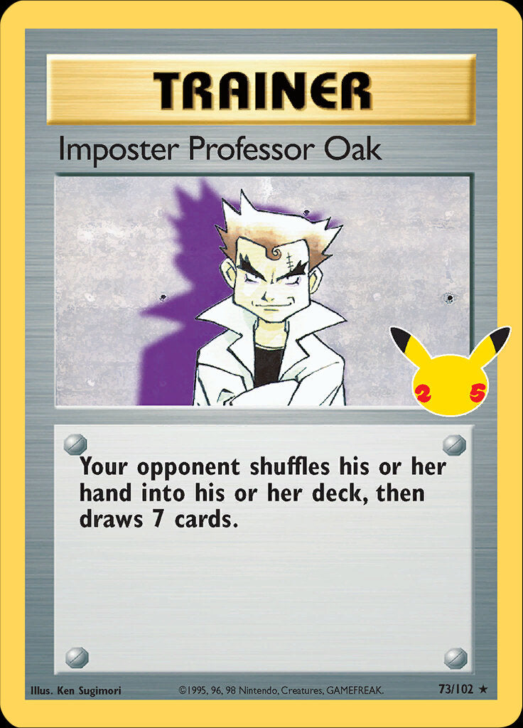 Imposter Professor Oak (73/102) [Celebrations: 25th Anniversary - Classic Collection] | Game Haven TX