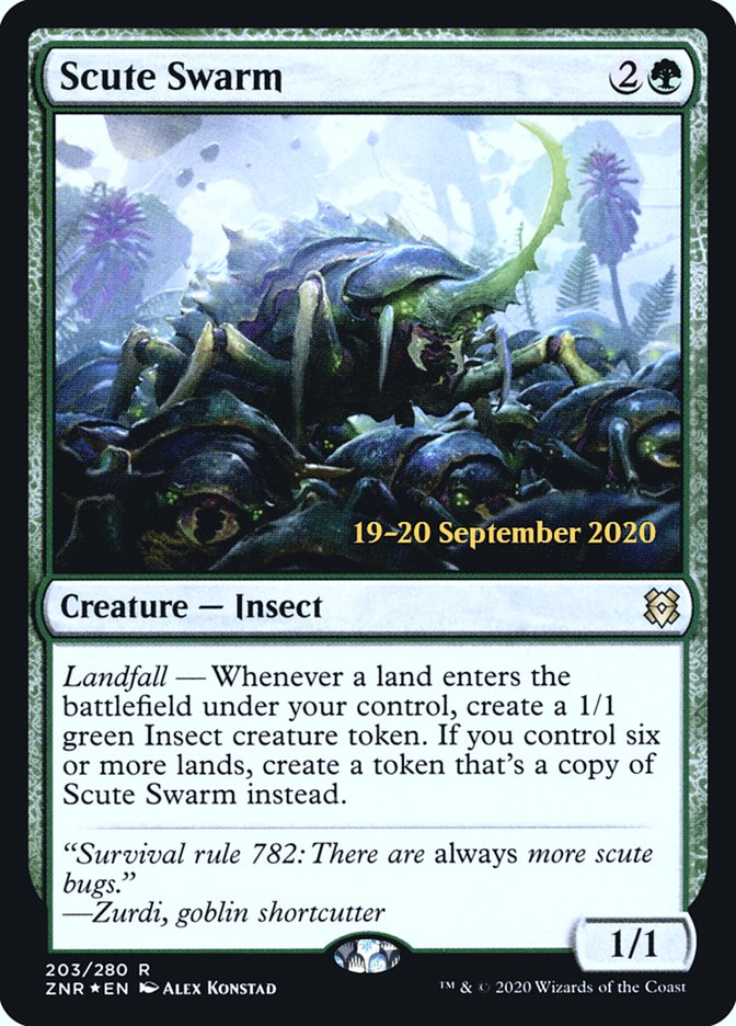 Scute Swarm [Zendikar Rising Promos] | Game Haven TX
