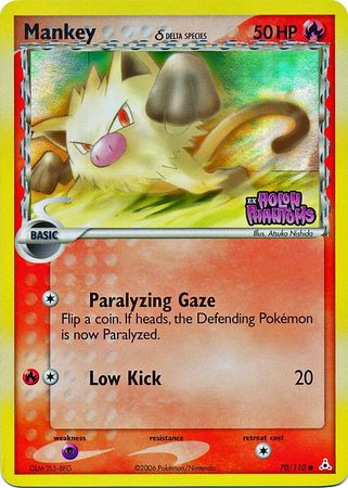 Mankey (70/110) (Delta Species) (Stamped) [EX: Holon Phantoms] | Game Haven TX