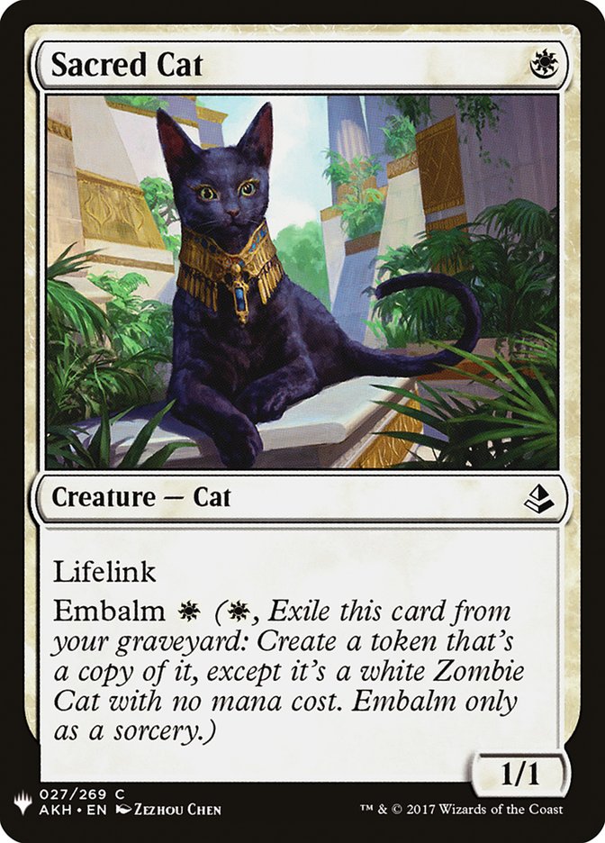 Sacred Cat [Mystery Booster] | Game Haven TX