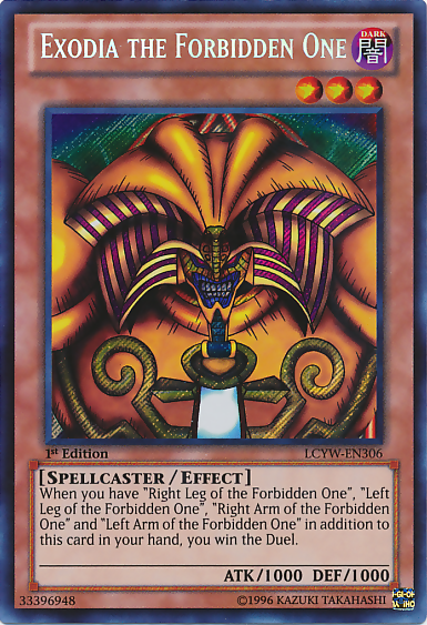 Exodia the Forbidden One [LCYW-EN306] Secret Rare | Game Haven TX