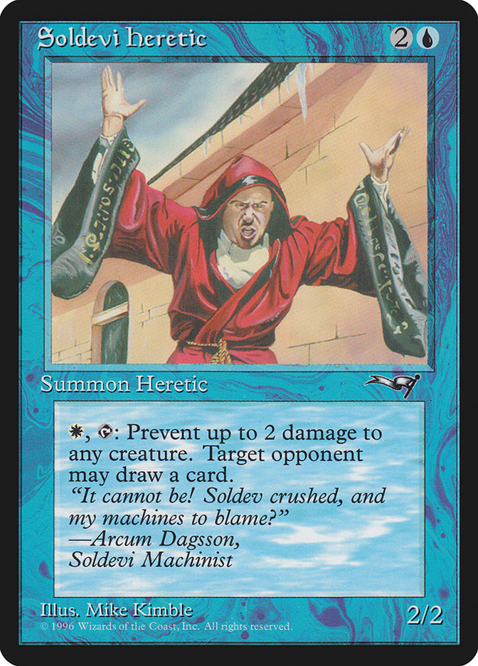 Soldevi Heretic (Hands Raised) [Alliances] | Game Haven TX
