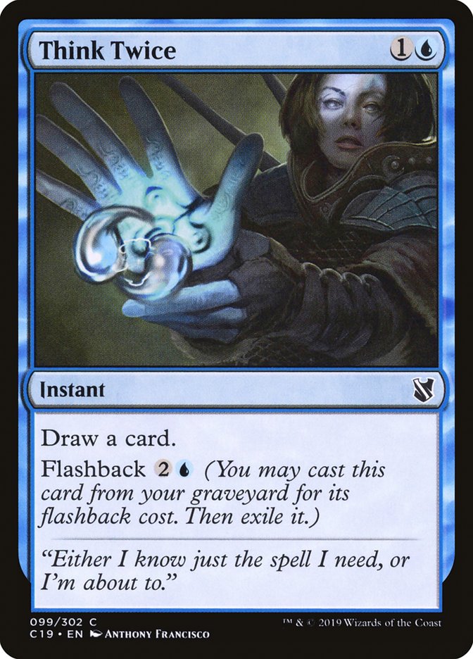 Think Twice [Commander 2019] | Game Haven TX