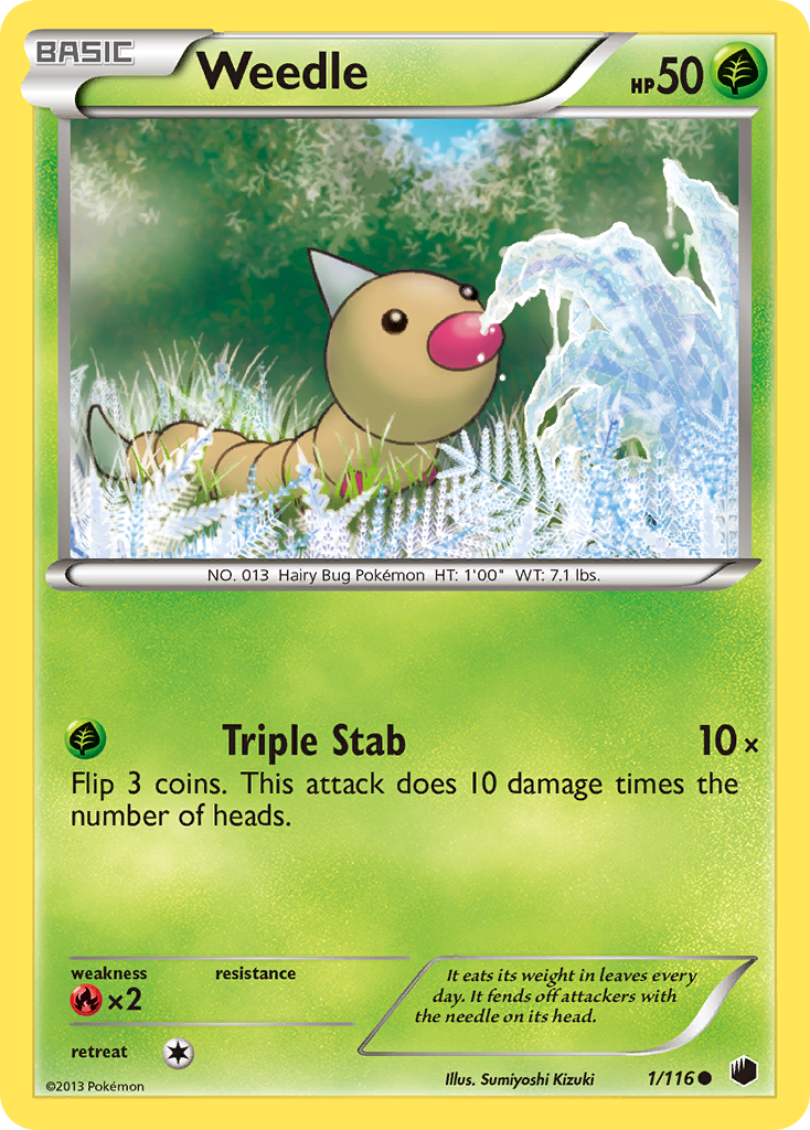 Weedle (1/116) [Black & White: Plasma Freeze] | Game Haven TX