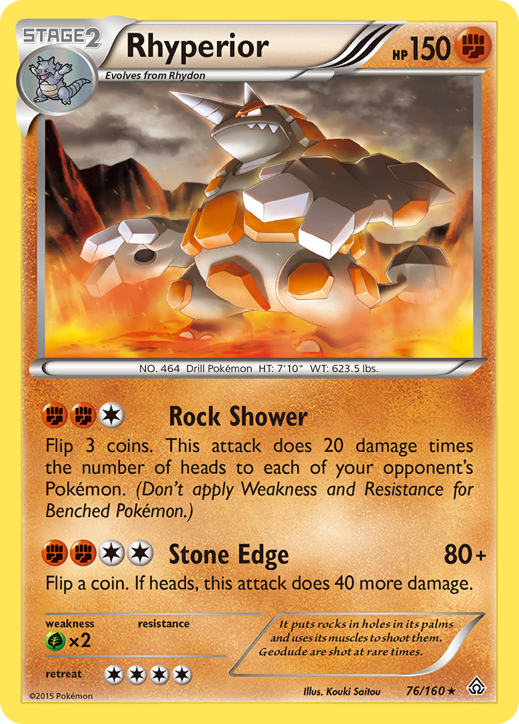 Rhyperior (76/160) [XY: Primal Clash] | Game Haven TX