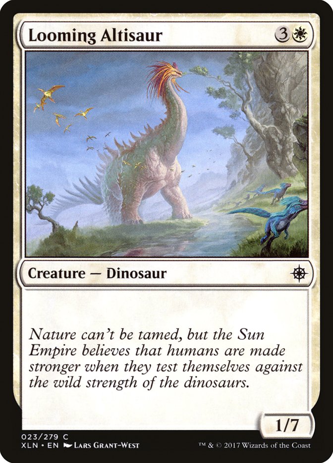 Looming Altisaur [Ixalan] | Game Haven TX