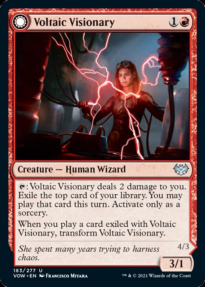 Voltaic Visionary // Volt-Charged Berserker [Innistrad: Crimson Vow] | Game Haven TX
