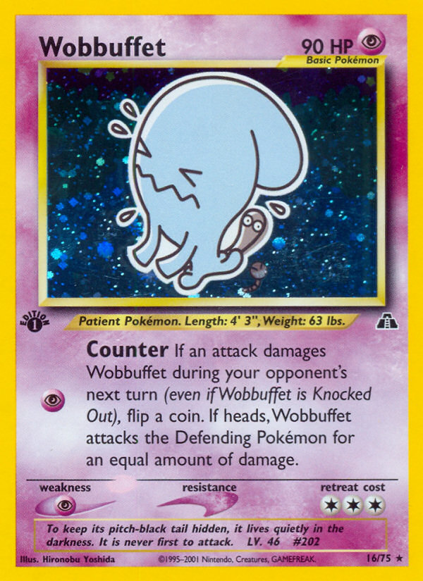 Wobbuffet (16/75) [Neo Discovery 1st Edition] | Game Haven TX