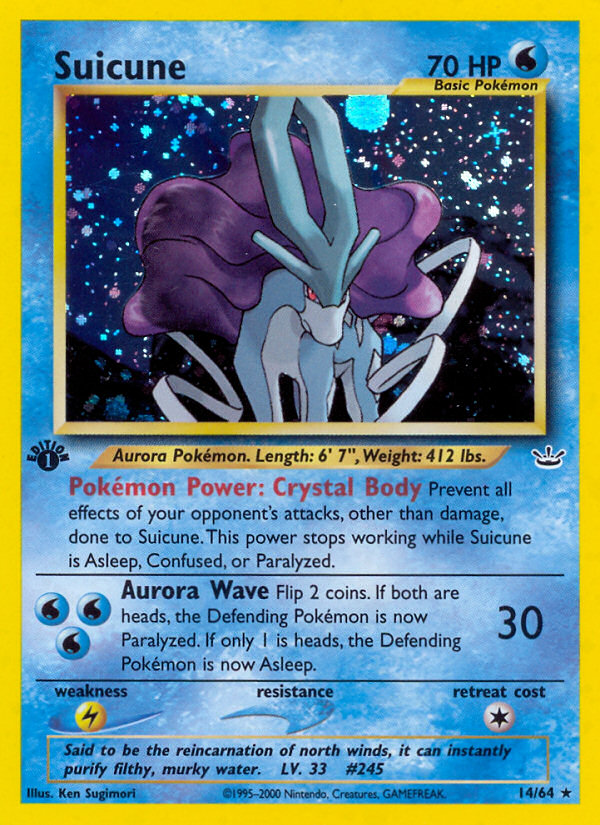 Suicune (14/64) [Neo Revelation 1st Edition] | Game Haven TX