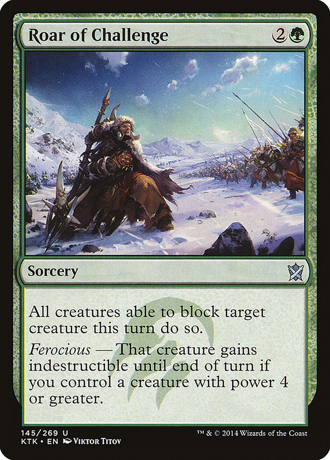Roar of Challenge [Khans of Tarkir] | Game Haven TX
