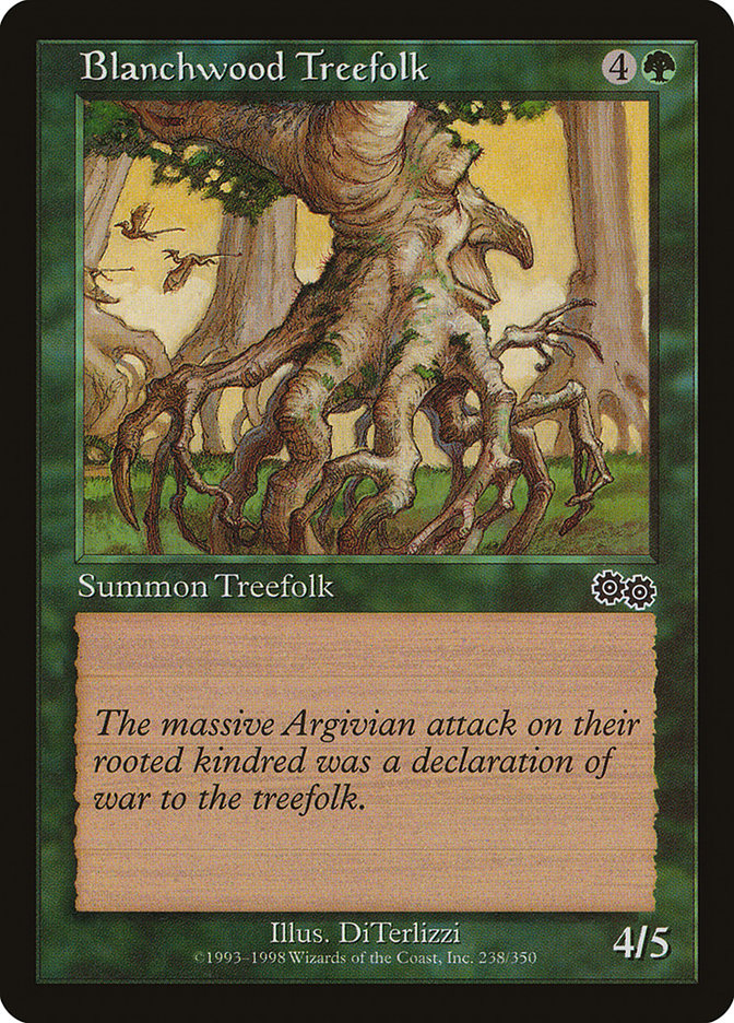 Blanchwood Treefolk [Urza's Saga] | Game Haven TX