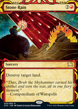 Stone Rain (Etched Foil) [Strixhaven Mystical Archive] | Game Haven TX
