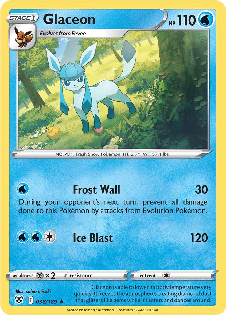 Glaceon (038/189) [Sword & Shield: Astral Radiance] | Game Haven TX