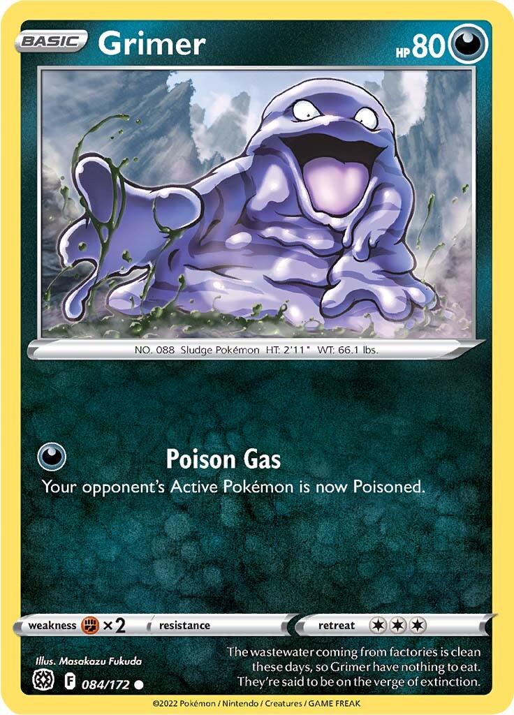 Grimer (084/172) [Sword & Shield: Brilliant Stars] | Game Haven TX