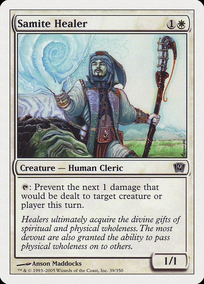 Samite Healer [Ninth Edition] | Game Haven TX