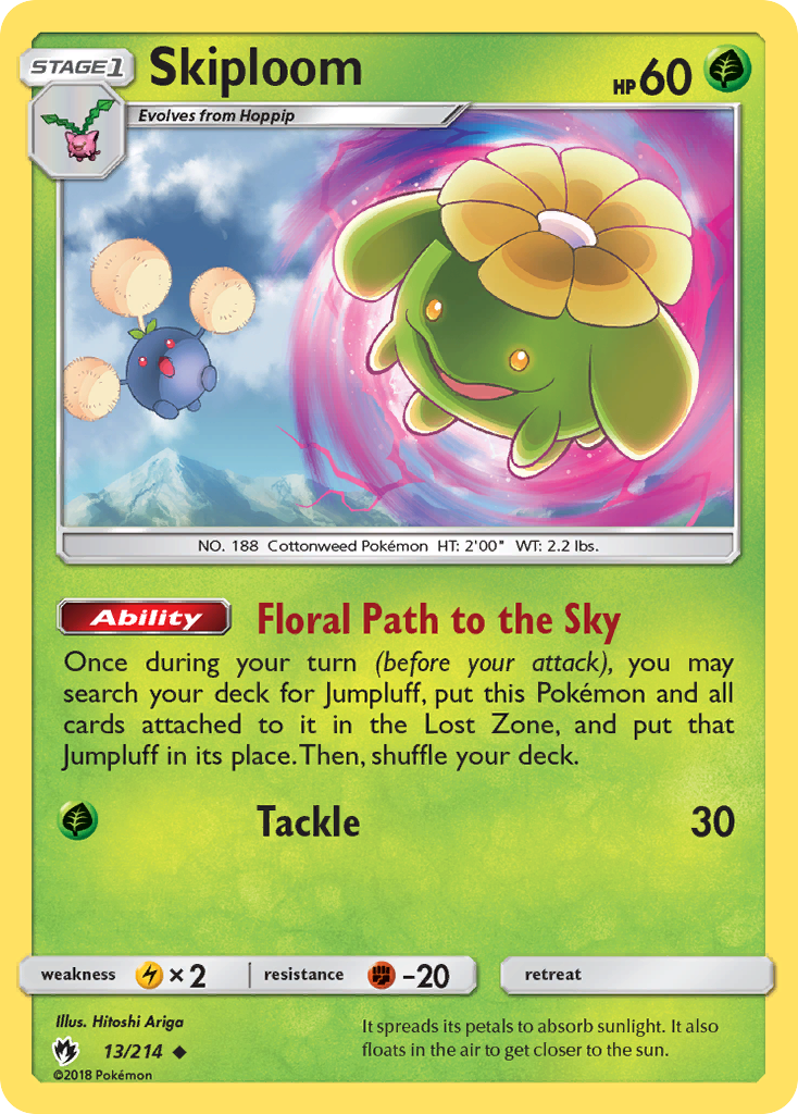Skiploom (13/214) [Sun & Moon: Lost Thunder] | Game Haven TX