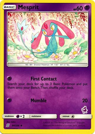 Mesprit (84/236) (Mewtwo Deck) [Battle Academy 2020] | Game Haven TX