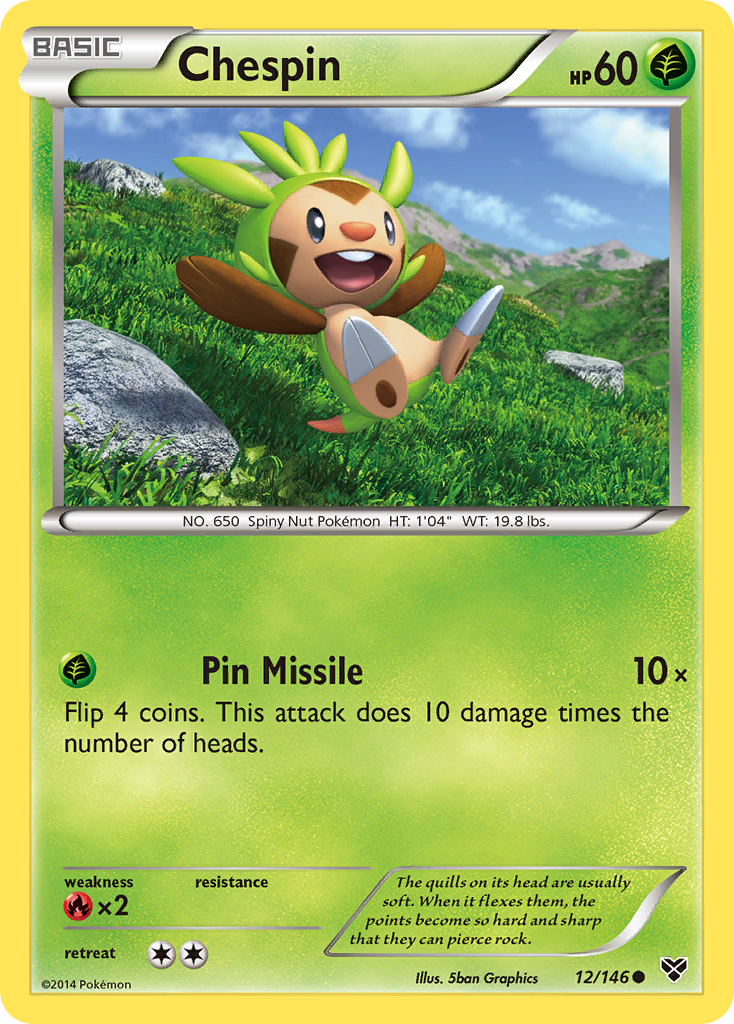 Chespin (12/146) [XY: Base Set] | Game Haven TX
