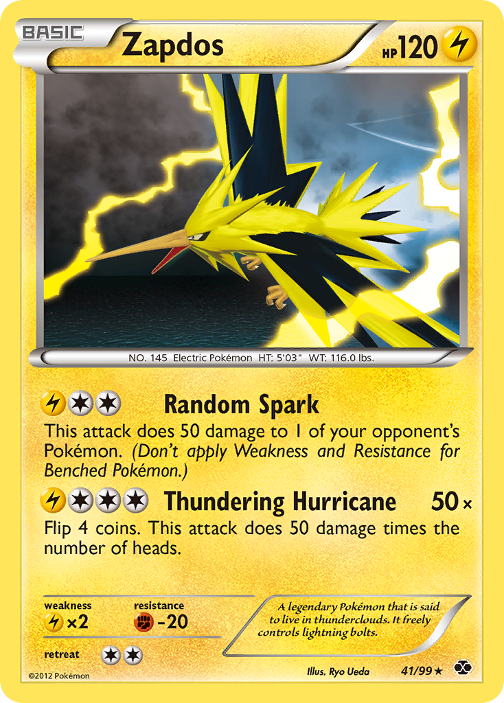 Zapdos (41/99) [Black & White: Next Destinies] | Game Haven TX
