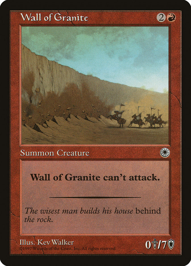 Wall of Granite [Portal] | Game Haven TX