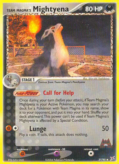 Team Magma's Mightyena (37/95) [EX: Team Magma vs Team Aqua] | Game Haven TX