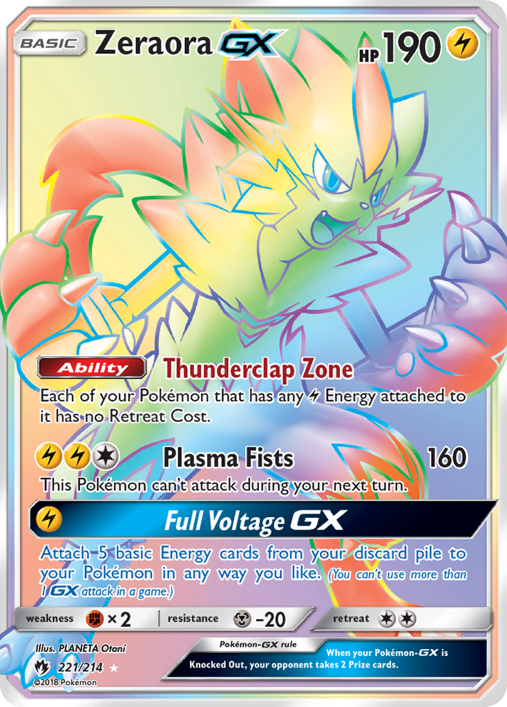 Zeraora GX (221/214) [Sun & Moon: Lost Thunder] | Game Haven TX
