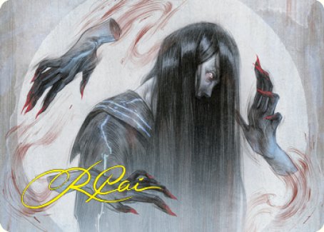 Clawing Torment Art Card (Gold-Stamped Signature) [Kamigawa: Neon Dynasty Art Series] | Game Haven TX