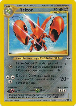 Scizor (29/75) [Neo Discovery Unlimited] | Game Haven TX