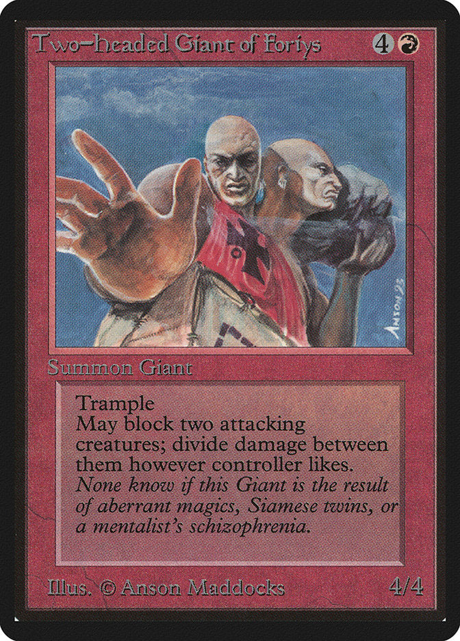 Two-Headed Giant of Foriys [Limited Edition Beta] | Game Haven TX