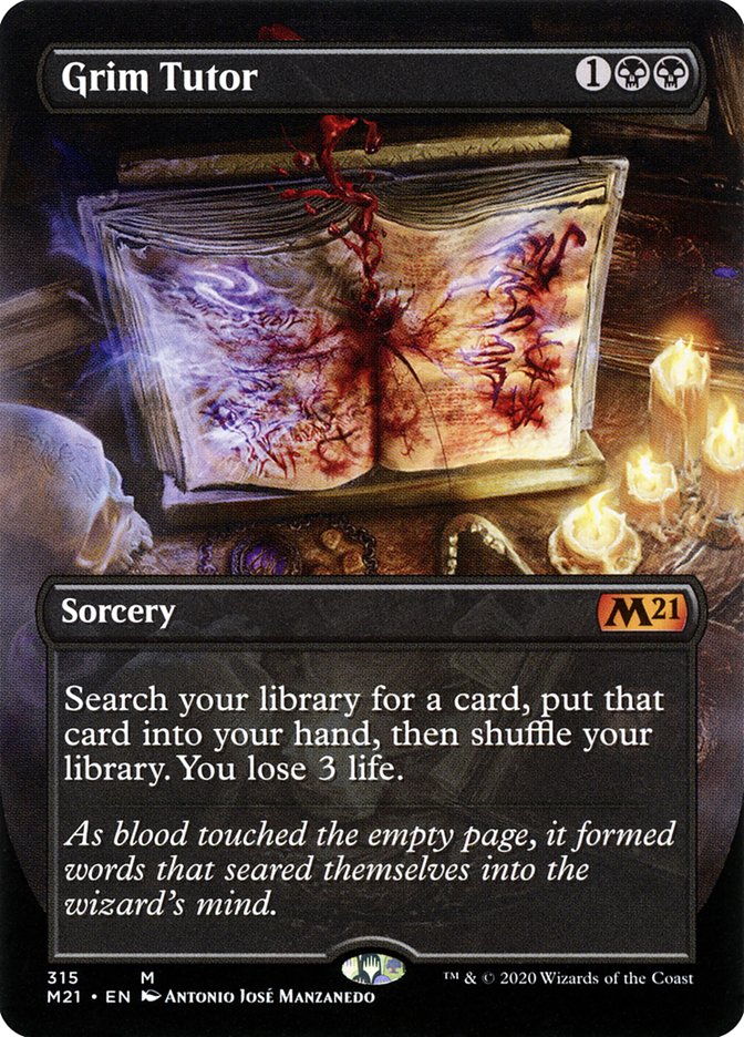 Grim Tutor (Alternate Art) [Core Set 2021] | Game Haven TX
