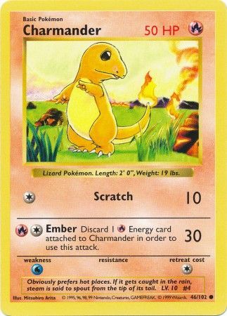 Charmander (46/102) [Base Set Shadowless Unlimited] | Game Haven TX