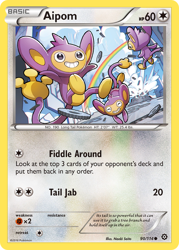 Aipom (90/114) [XY: Steam Siege] | Game Haven TX
