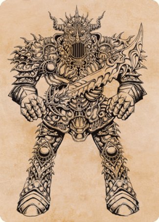 Iron Golem (Showcase) Art Card [Dungeons & Dragons: Adventures in the Forgotten Realms Art Series] | Game Haven TX