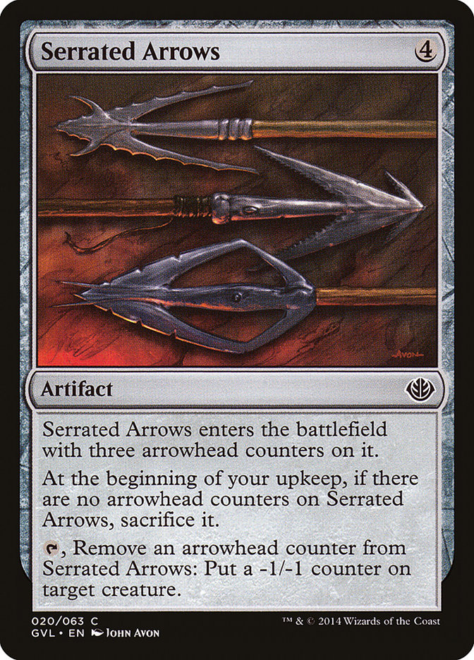 Serrated Arrows [Duel Decks Anthology: Garruk vs. Liliana] | Game Haven TX