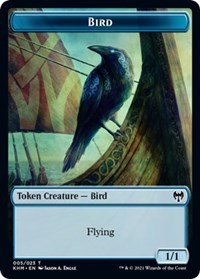 Bird (005) // Soldier Double-sided Token [Kaldheim Commander Tokens] | Game Haven TX