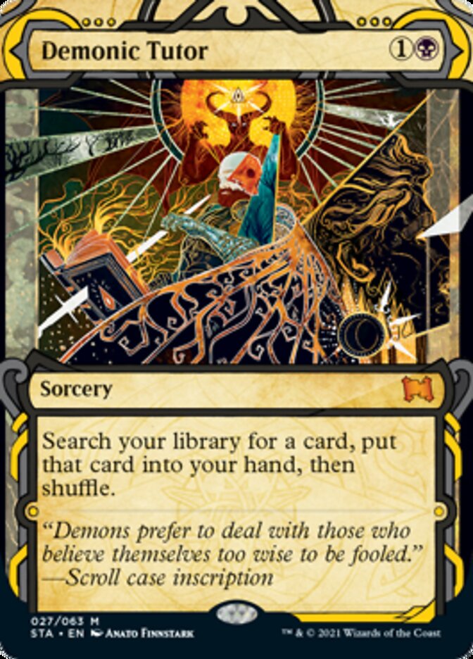 Demonic Tutor (Etched Foil) [Strixhaven Mystical Archive] | Game Haven TX