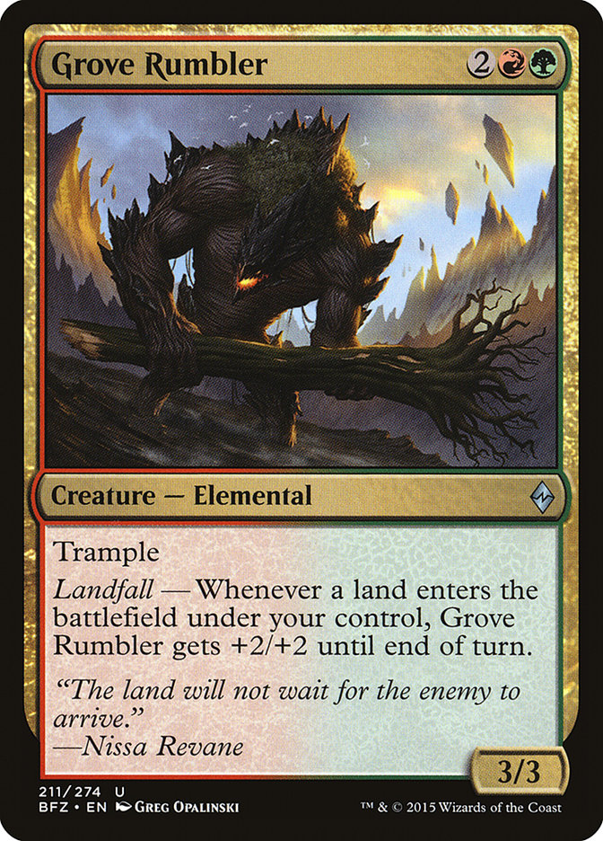 Grove Rumbler [Battle for Zendikar] | Game Haven TX