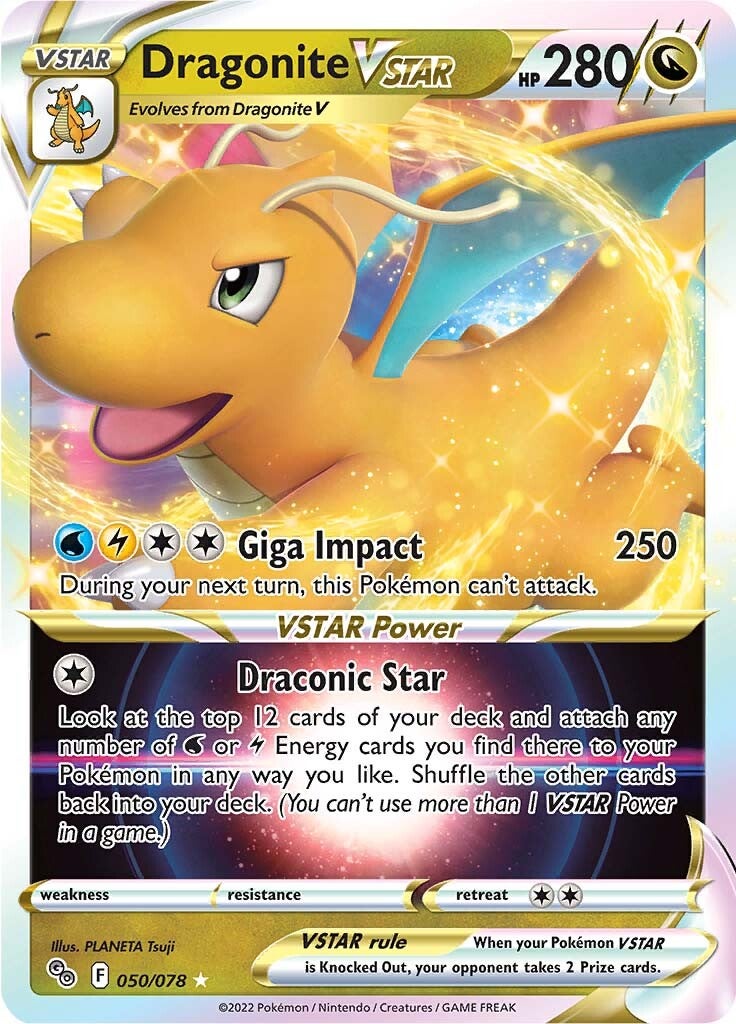 Dragonite VSTAR (050/078) [Pokémon GO] | Game Haven TX