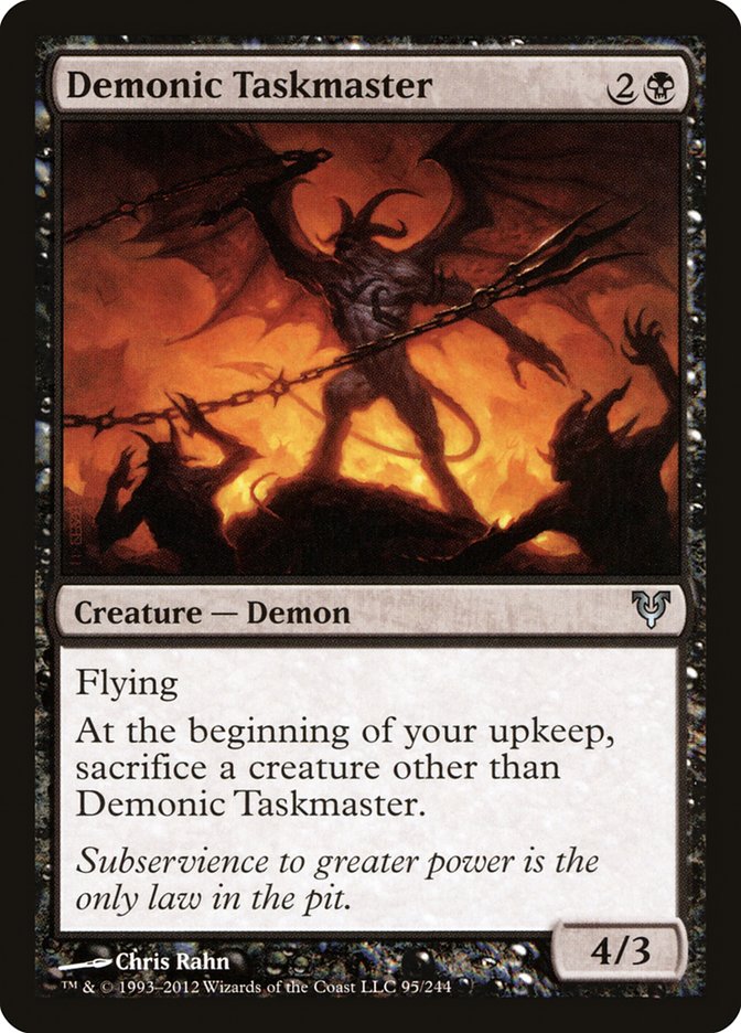 Demonic Taskmaster [Avacyn Restored] | Game Haven TX