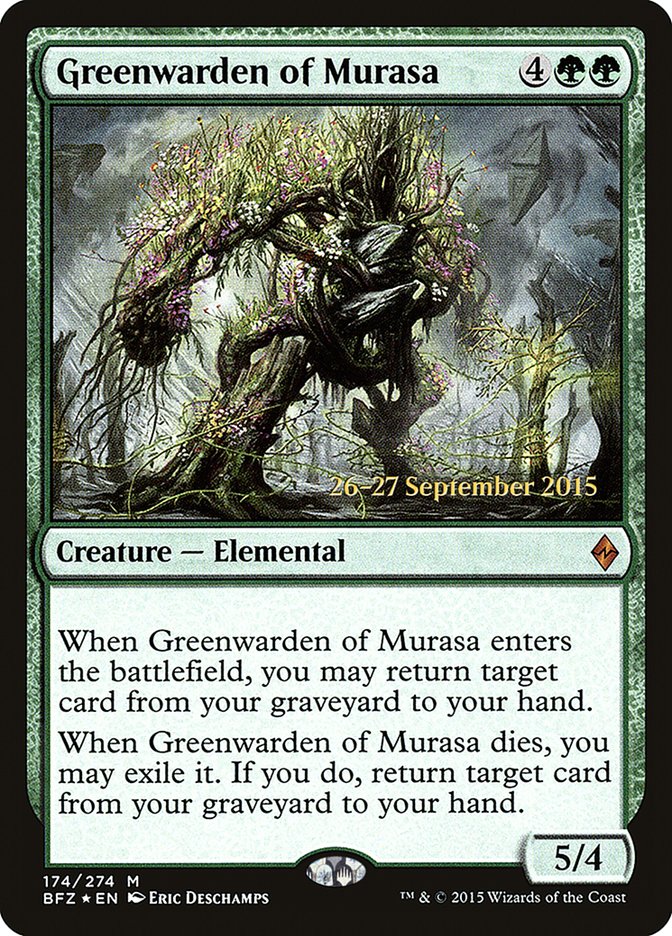 Greenwarden of Murasa [Battle for Zendikar Promos] | Game Haven TX