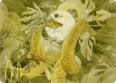 Brilliant Restoration Art Card (Gold-Stamped Signature) [Kamigawa: Neon Dynasty Art Series] | Game Haven TX