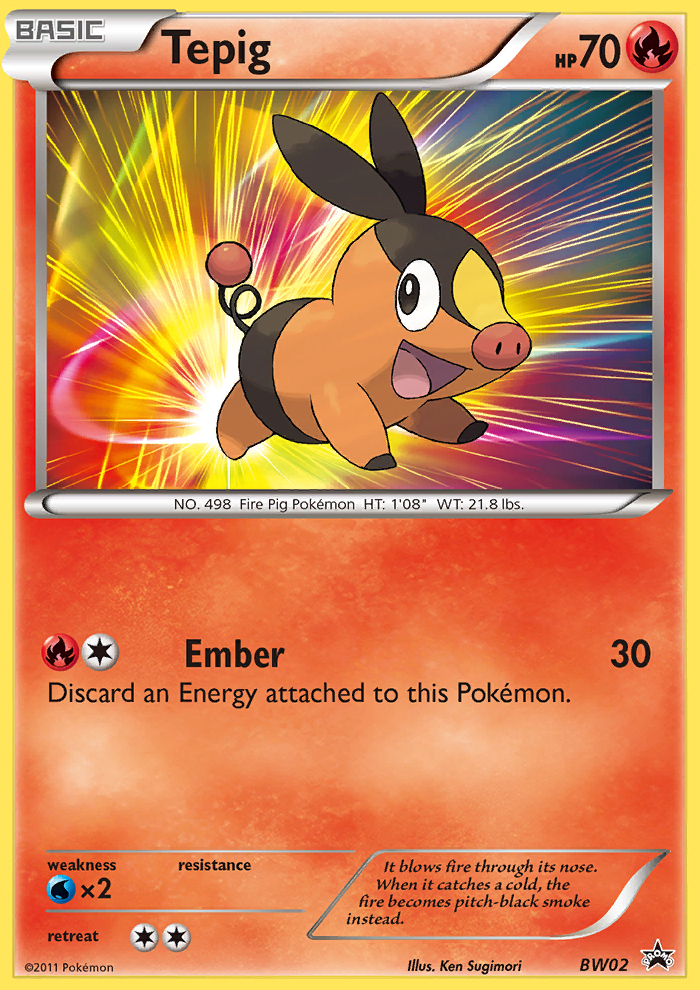 Tepig (BW02) [Black & White: Black Star Promos] | Game Haven TX