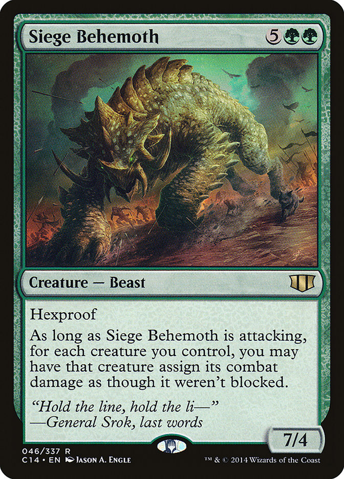 Siege Behemoth [Commander 2014] | Game Haven TX