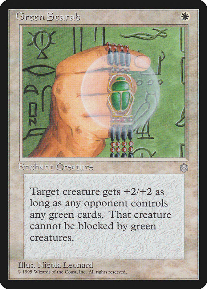 Green Scarab [Ice Age] | Game Haven TX