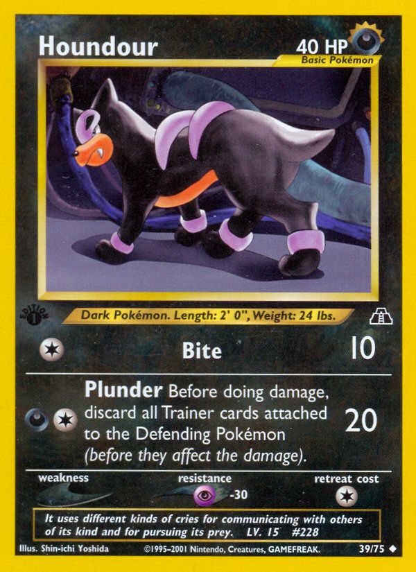Houndour (39/75) [Neo Discovery 1st Edition] | Game Haven TX
