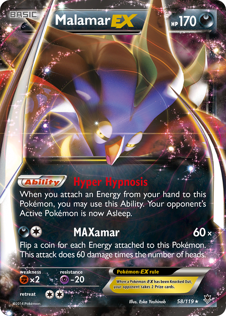 Malamar EX (58/119) [XY: Phantom Forces] | Game Haven TX