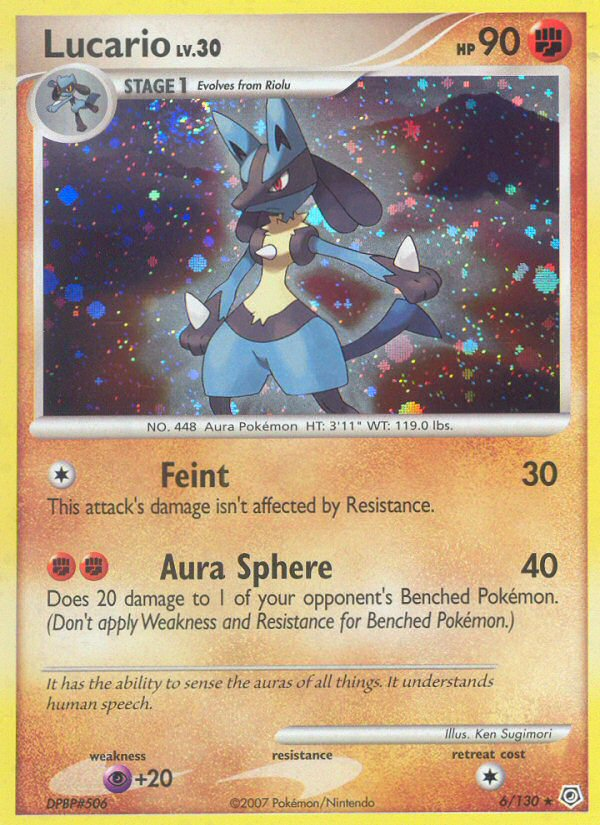 Lucario (6/130) [Diamond & Pearl: Base Set] | Game Haven TX