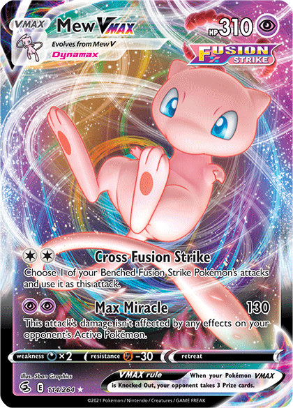Mew VMAX (114/264) [Sword & Shield: Fusion Strike] | Game Haven TX