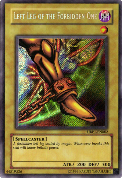 Left Leg of the Forbidden One [UBP1-EN002] Secret Rare | Game Haven TX